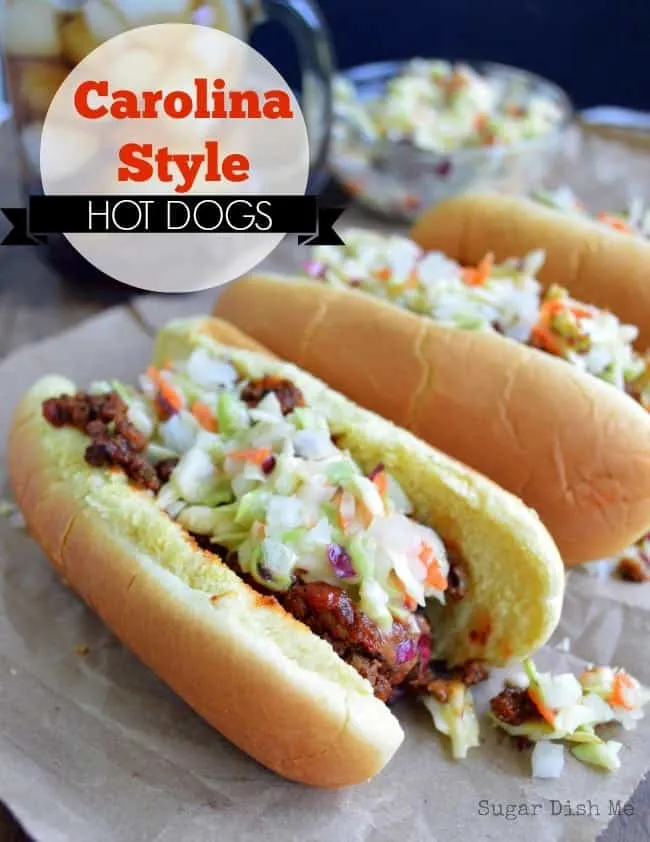 Carolina Style Hot Dogs - Sugar Dish Me